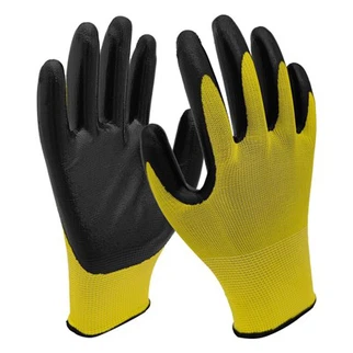 13G Polyester Nitrile Smooth Safety Work Gloves